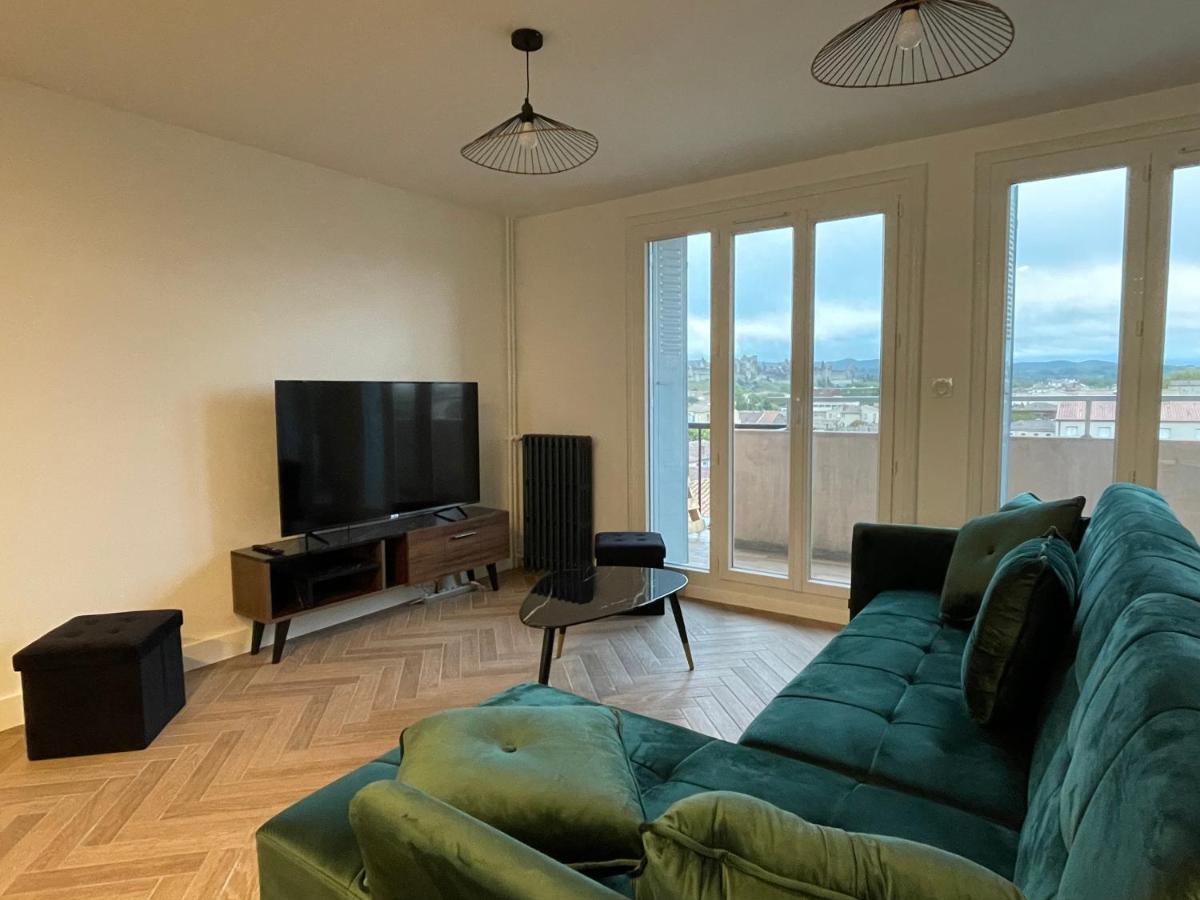 Appartement Cosy Avec Vue Imprenable Sur La Cite Carcassonne Luaran gambar
