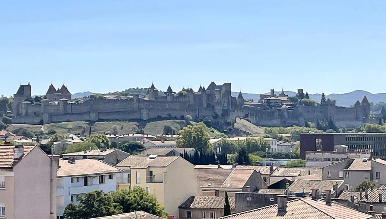 Appartement Cosy Avec Vue Imprenable Sur La Cite Carcassonne Luaran gambar